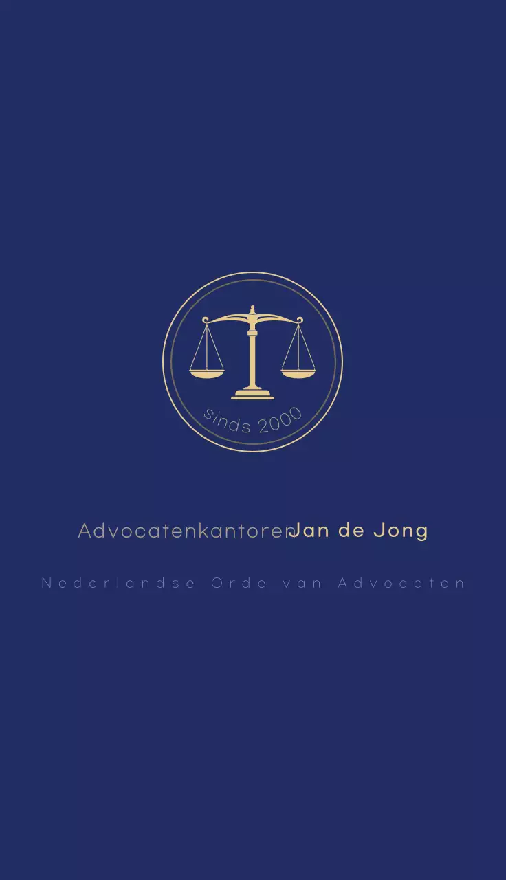Marineblauw eenvoudig juridisch logo