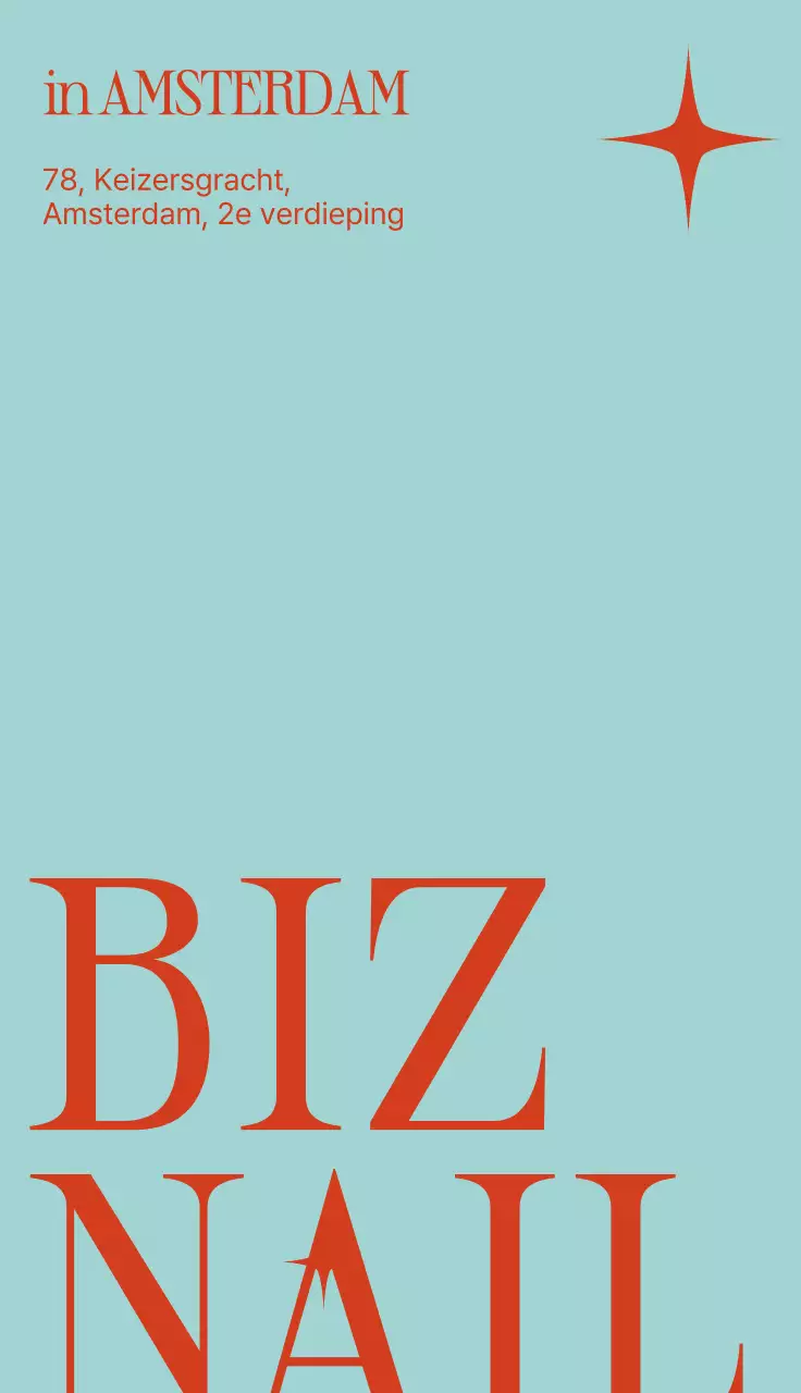 Promotie voor een moderne nagelsalon in Sky Blue