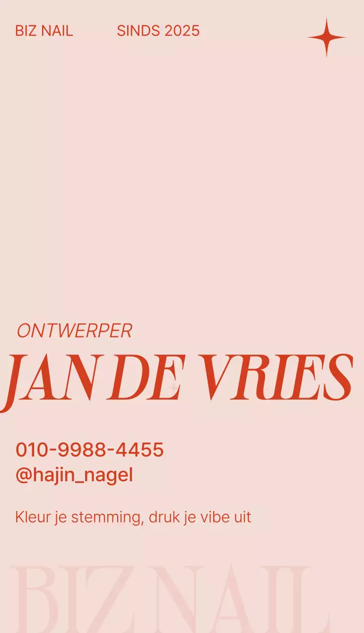 Promotie voor een moderne nagelsalon in Sky Blue