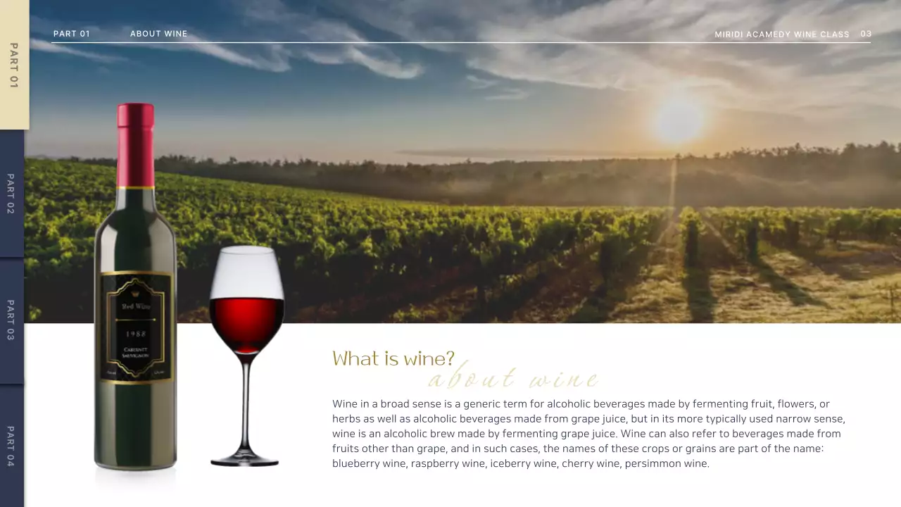 Brown Elegant Wine Event Presentation