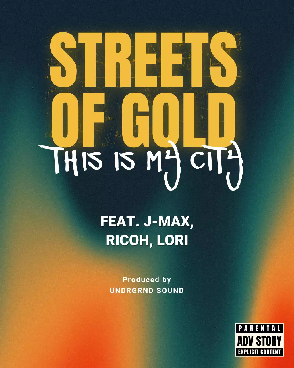 Gold Urban Music Promotion Instagram Post