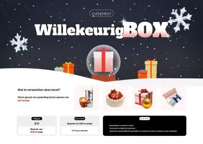 Zwart Modern Kerstevenement