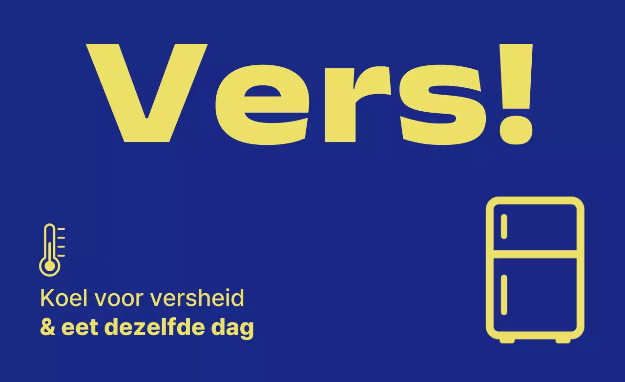 Blauwe moderne voedselopslaggids