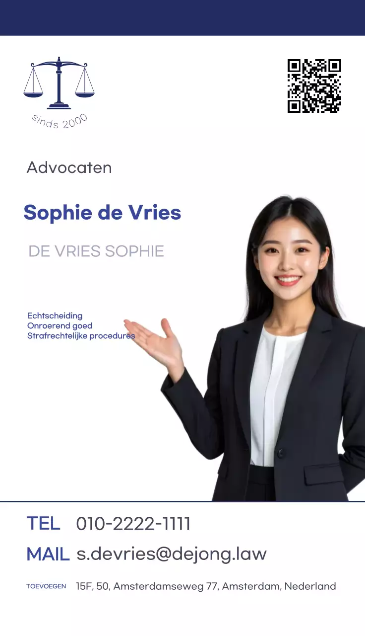 Marineblauw eenvoudig juridisch logo