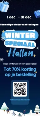Blauwe moderne winteruitverkoop