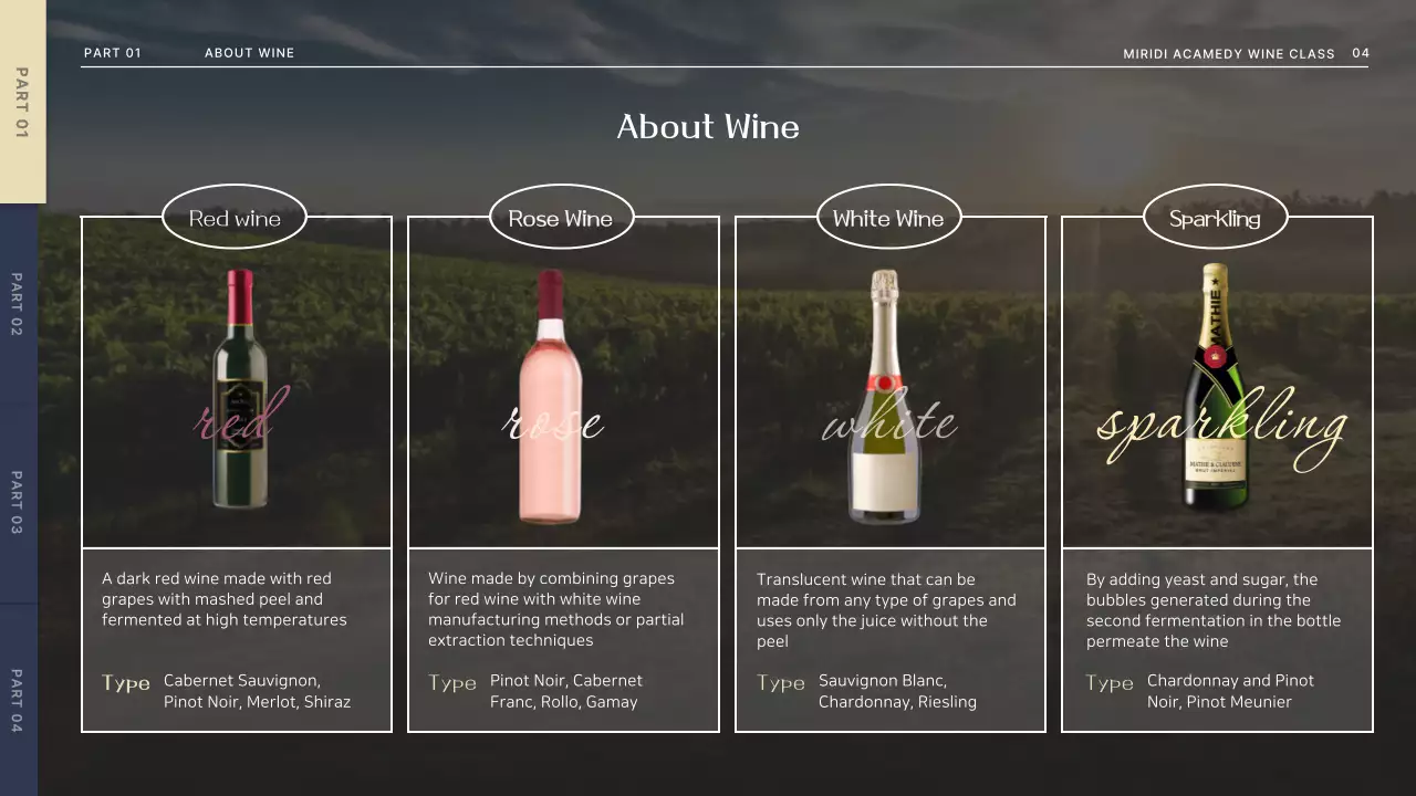 Brown Elegant Wine Event Presentation