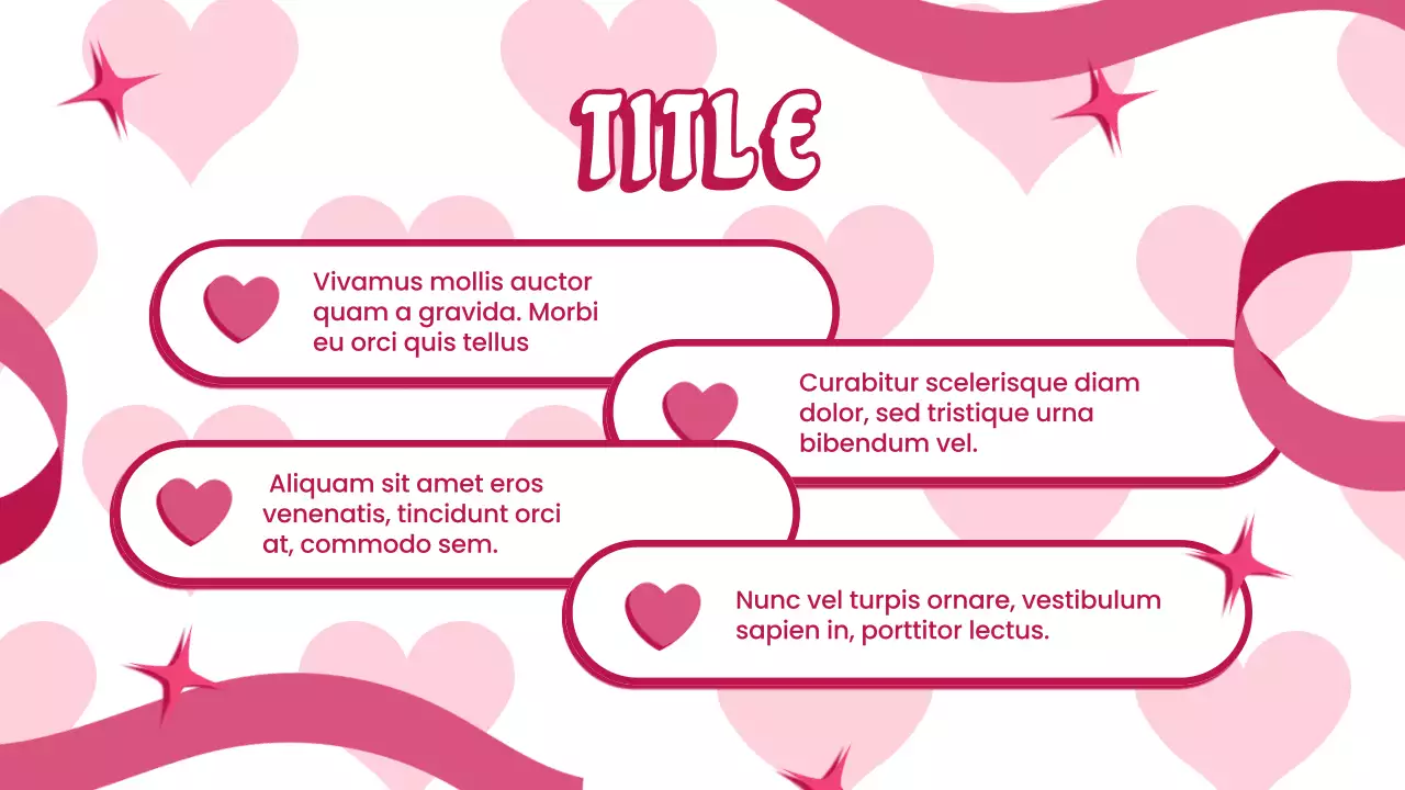 Pink Trendy Love Presentation