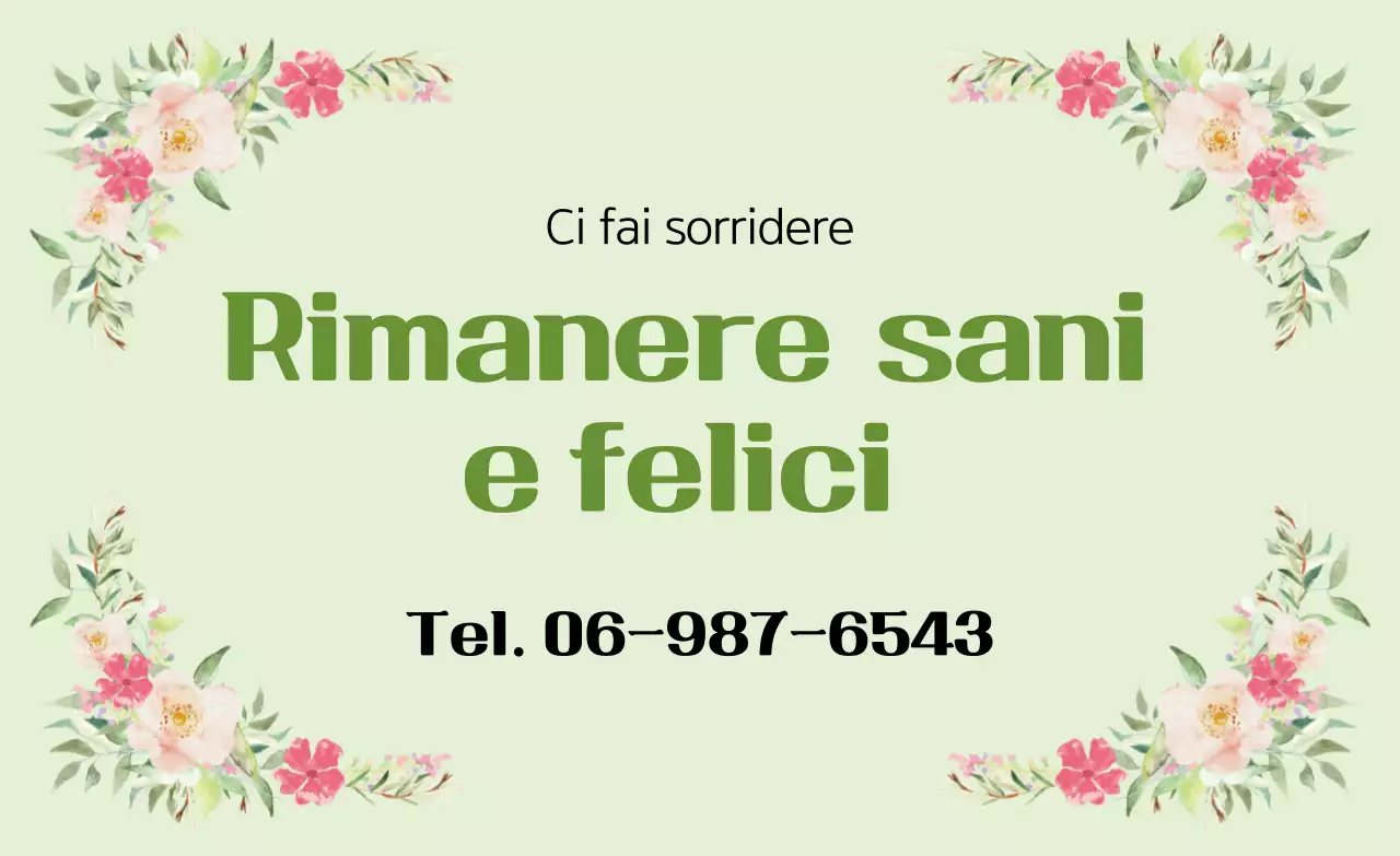 Promozione del messaggio di gratitudine naturale verde