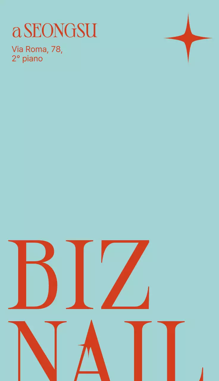 Promozione del negozio del salone per unghie moderno blu cielo