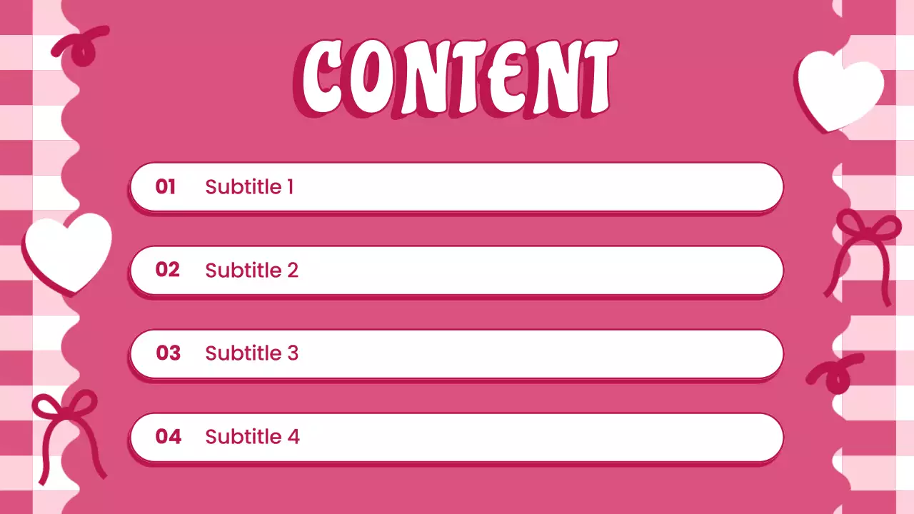 Pink Trendy Love Presentation