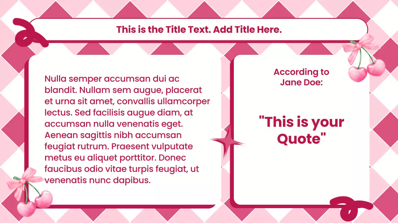 Pink Trendy Love Presentation