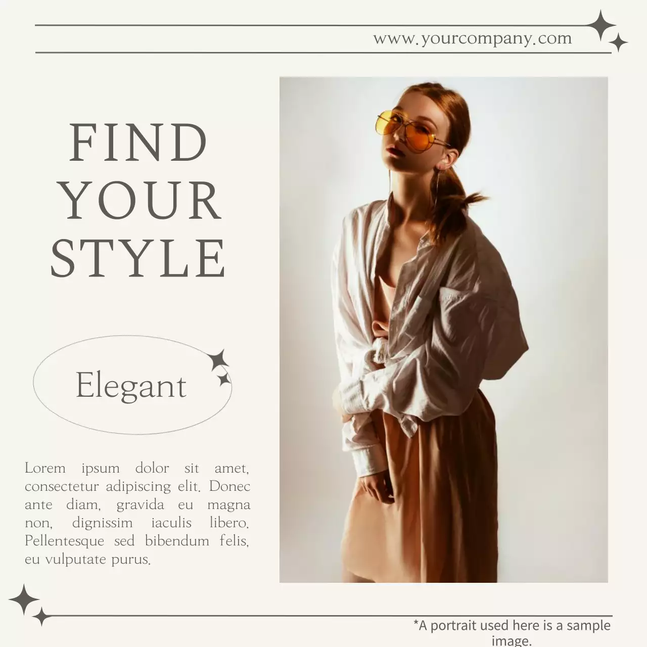 Beige Elegant Fashion Promotion Social Media Post