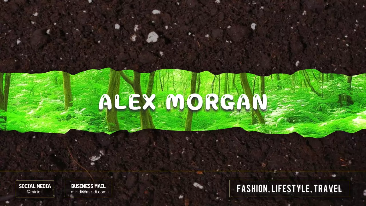 Green Nature Lifestyle Business Card YouTube Thumbnail