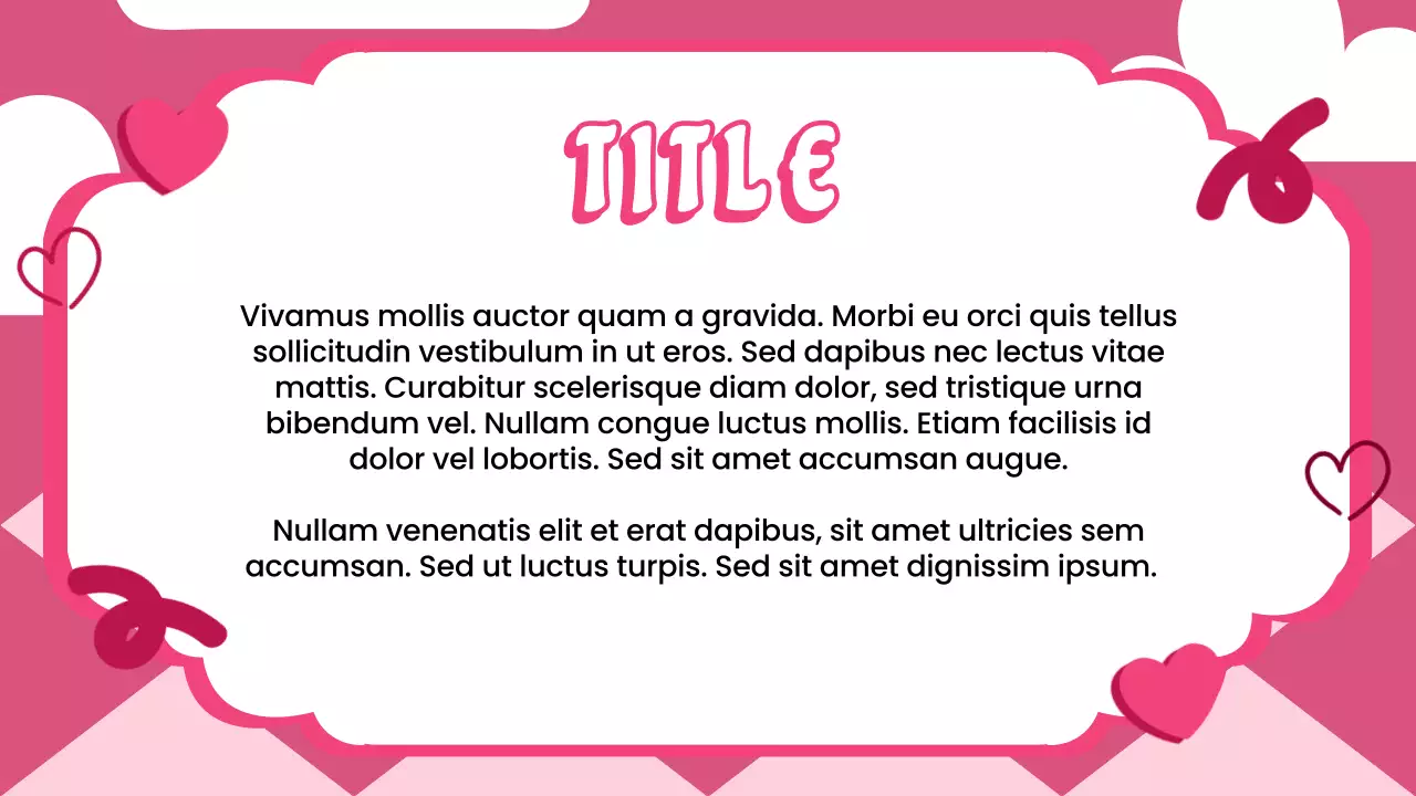 Pink Trendy Love Presentation