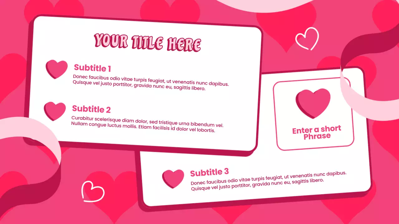 Pink Trendy Love Presentation