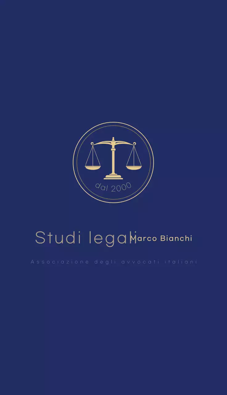 Logo legale semplice blu navy