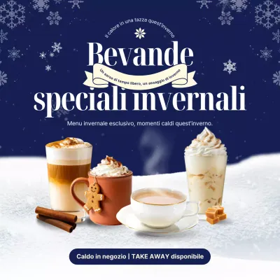 Promozione del menu invernale moderno della Marina