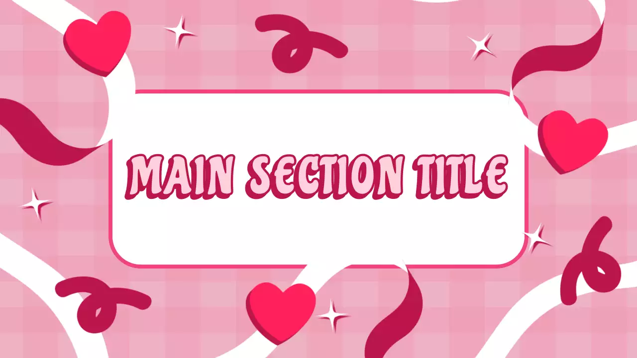 Pink Trendy Love Presentation