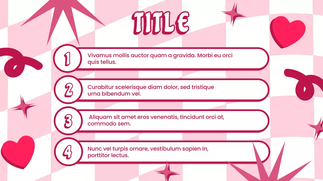 Pink Trendy Love Presentation