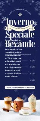 Promozione del menu invernale moderno della Marina