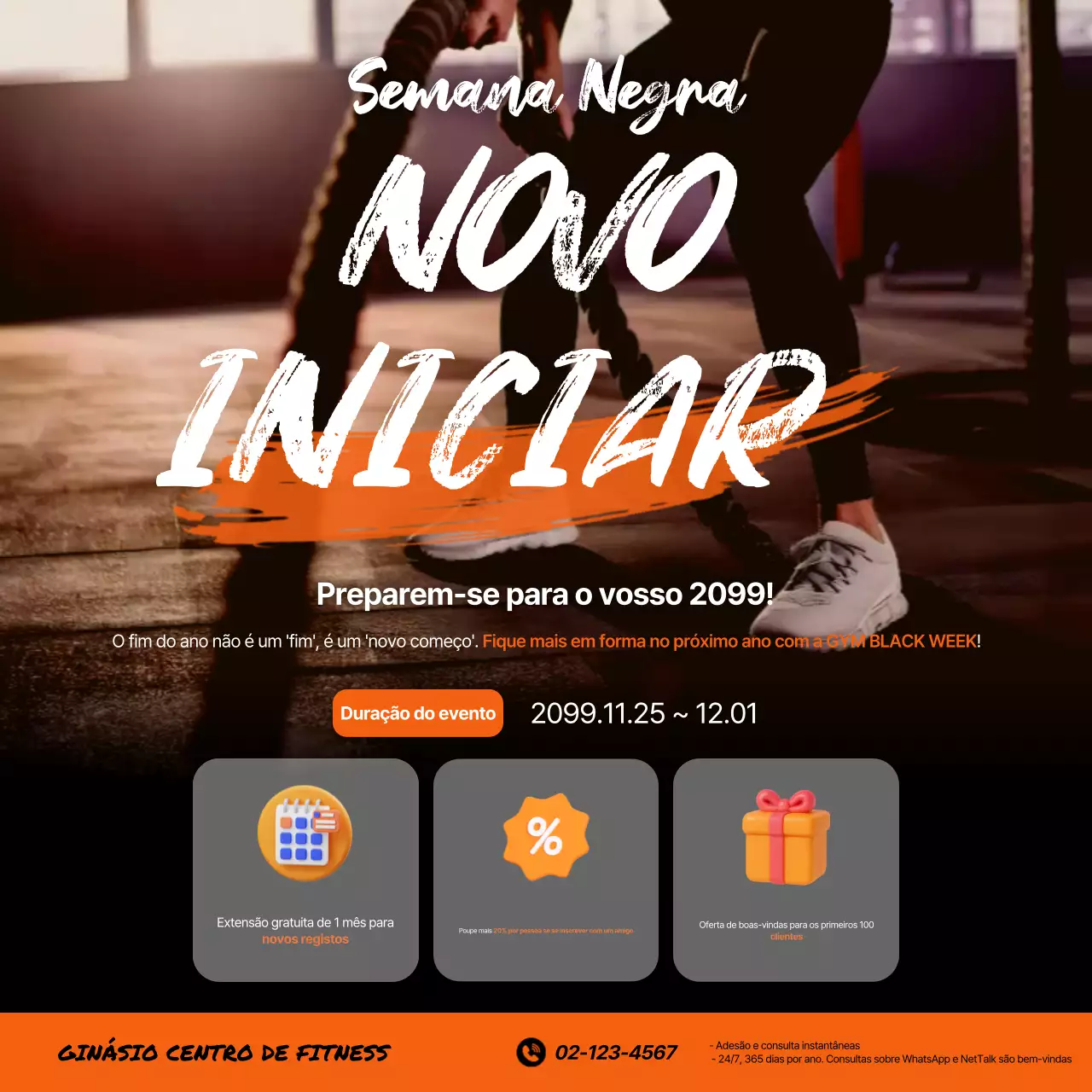Evento Orange Modern Fitness