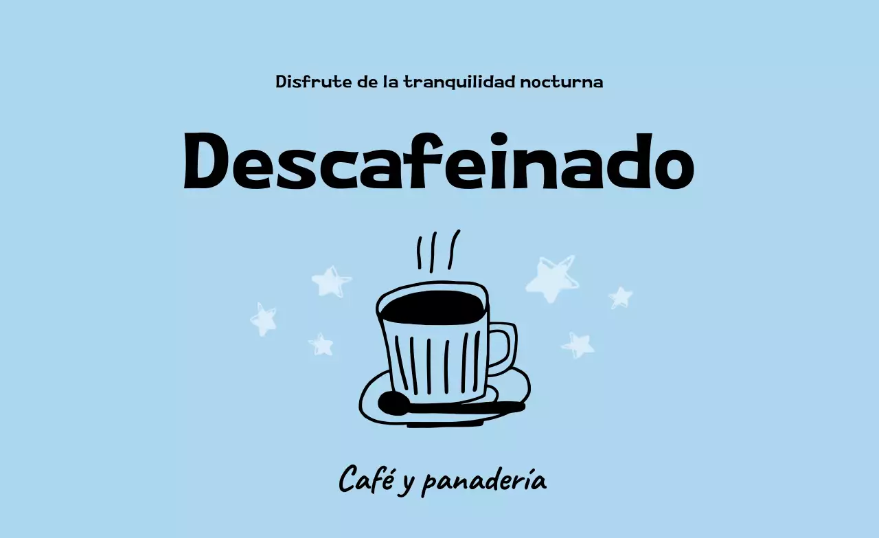 Anuncio de Sky Blue Simple Coffee