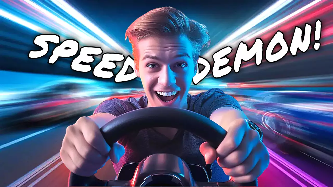 Blue Trendy Driving Advertisement YouTube Thumbnail