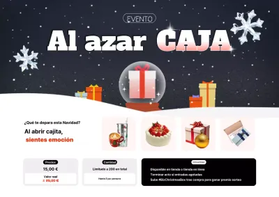 Evento navideño moderno negro