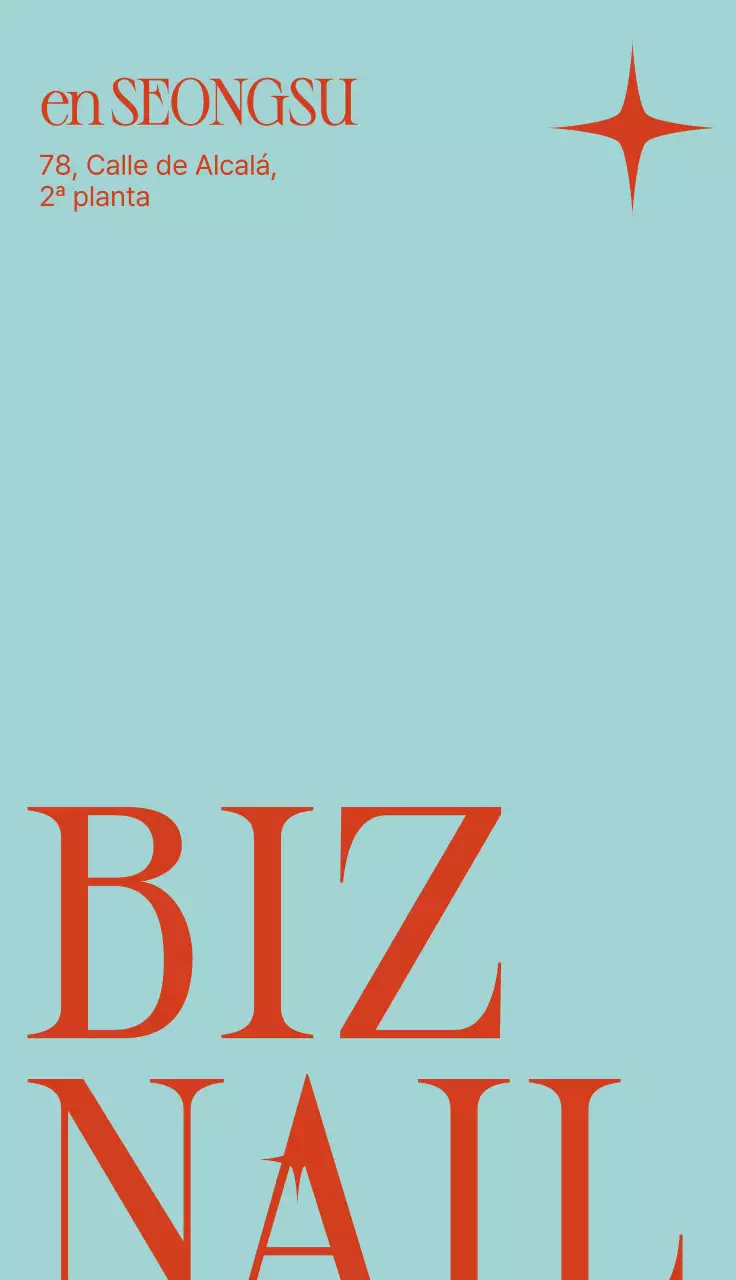 Promoción de salón de uñas moderno Sky Blue