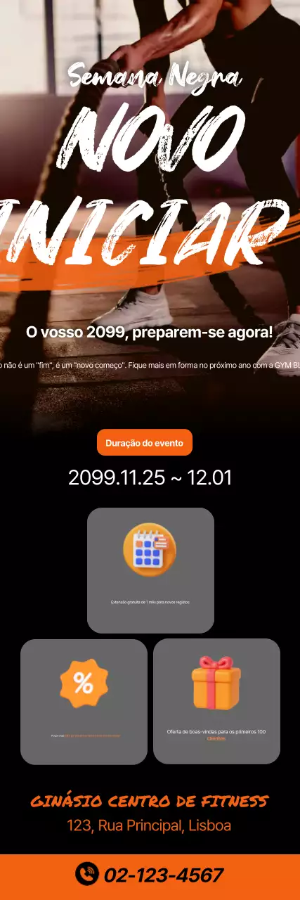 Evento Orange Modern Fitness