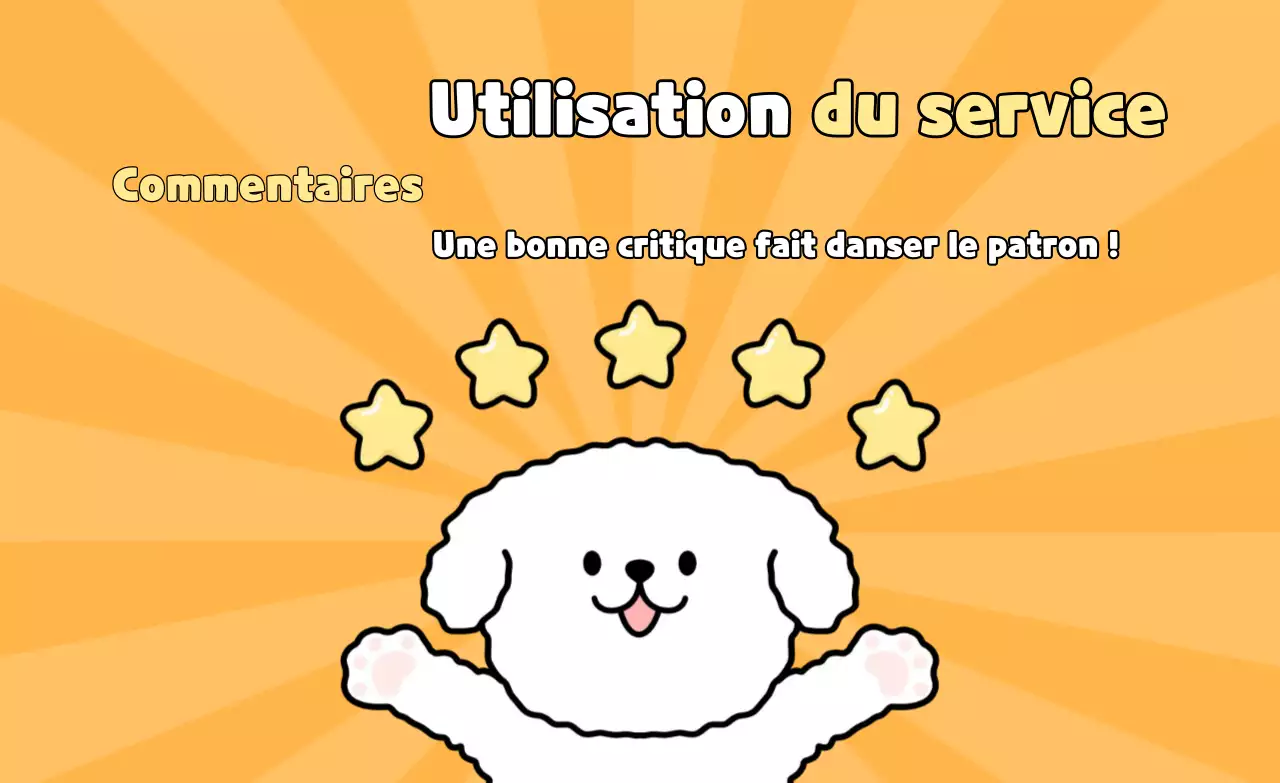 Événement de revue Orange Cute