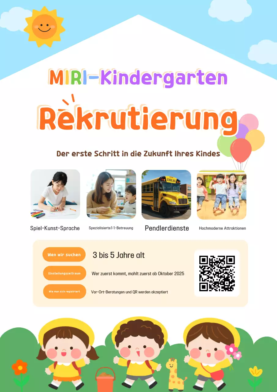 Rekrutierung für den Green Baby Kindergarten