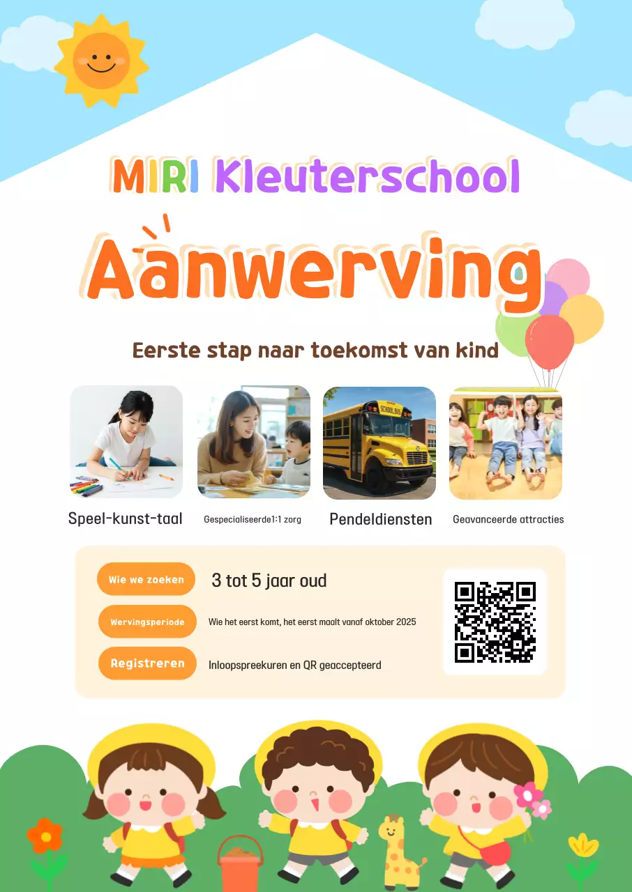 Werving Groene Baby Kleuterschool