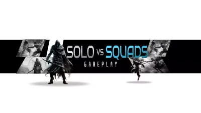 Black Modern Gameplay Promotion YouTube Thumbnail