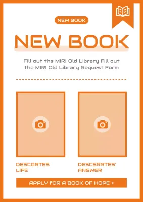 Orange Simple Book Promotion Poster