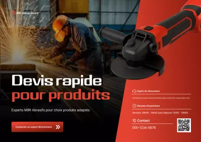 Promotion des produits industriels modernes rouges