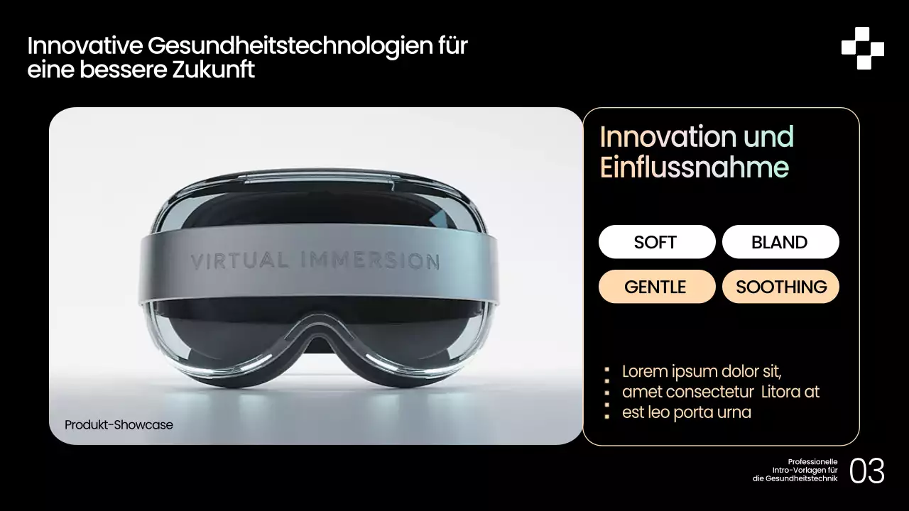 Schwarzer moderner Gesundheitsleitfaden