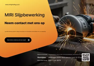 Promotie van moderne, industriële producten in oranje