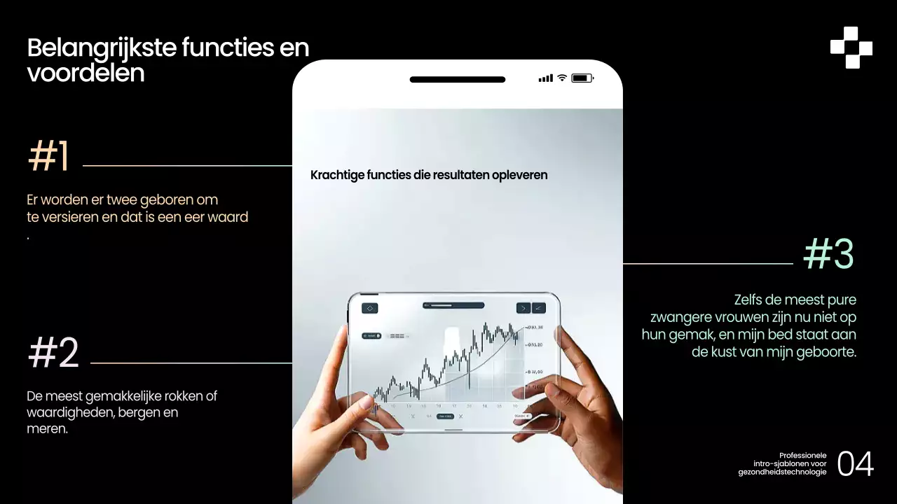 Zwarte moderne gezondheidsgids