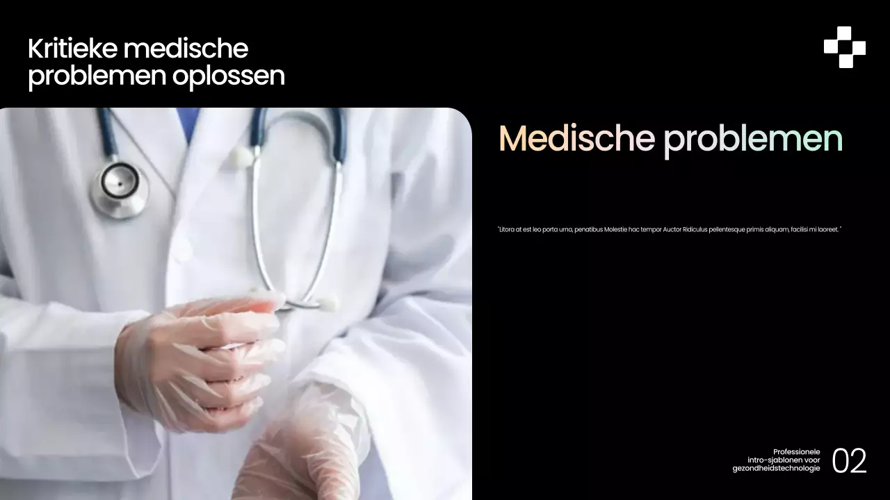 Zwarte moderne gezondheidsgids