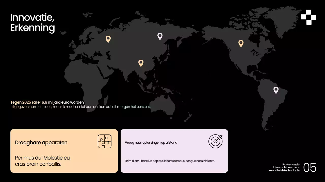 Zwarte moderne gezondheidsgids