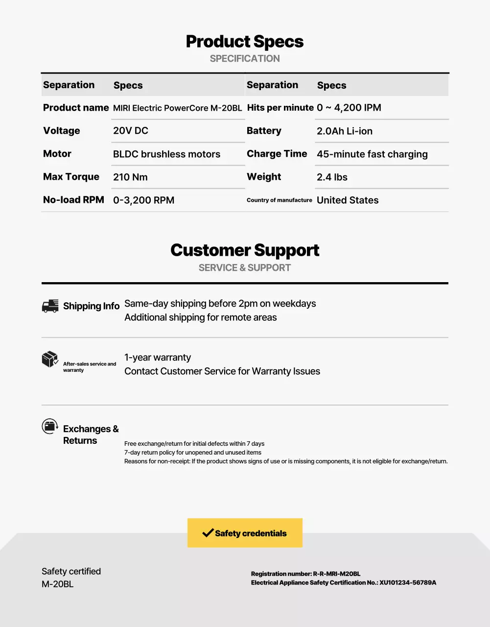 Yellow Modern Tool Ad