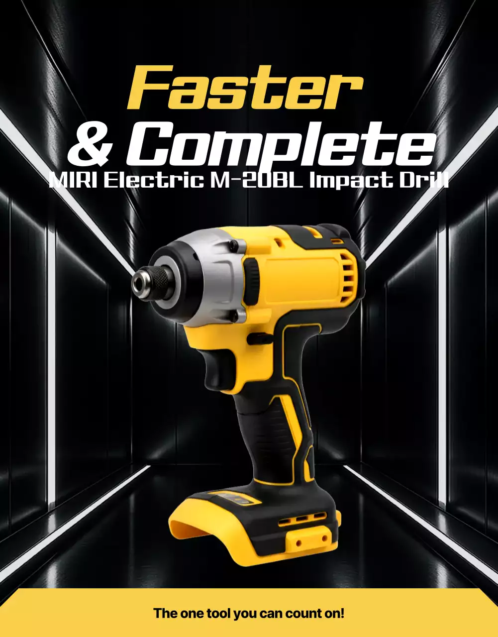 Yellow Modern Tool Ad