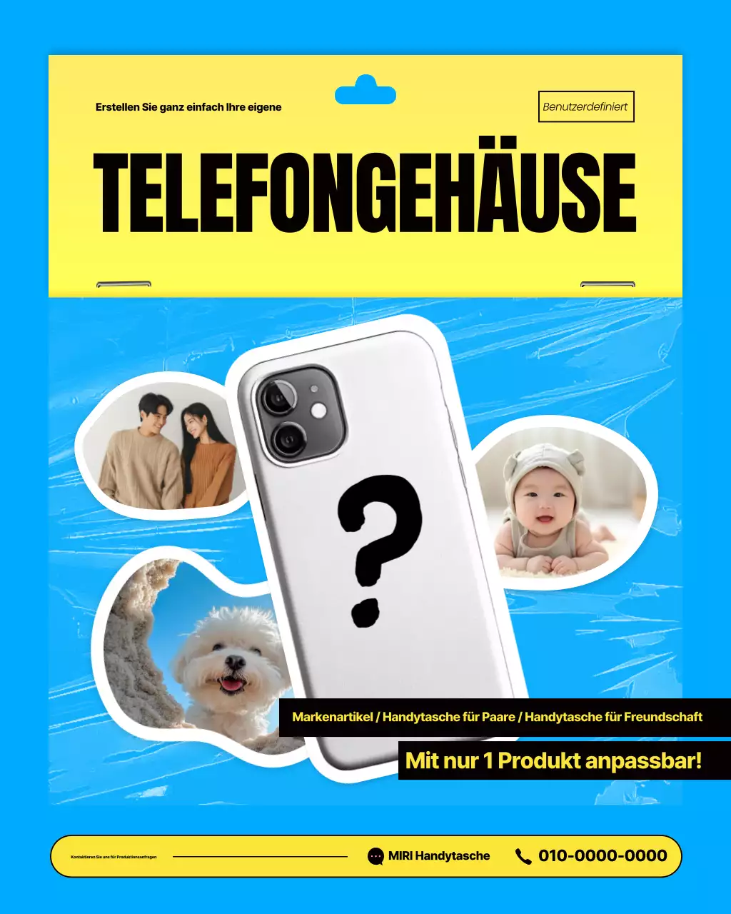 Sky Blue Modern Customization Ad