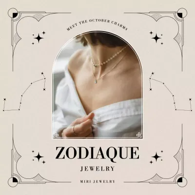 Beige Elegant Jewelry Promotion Social Media Post