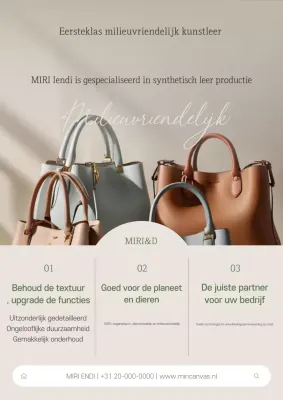 Beige moderne milieuvriendelijke productpromotie