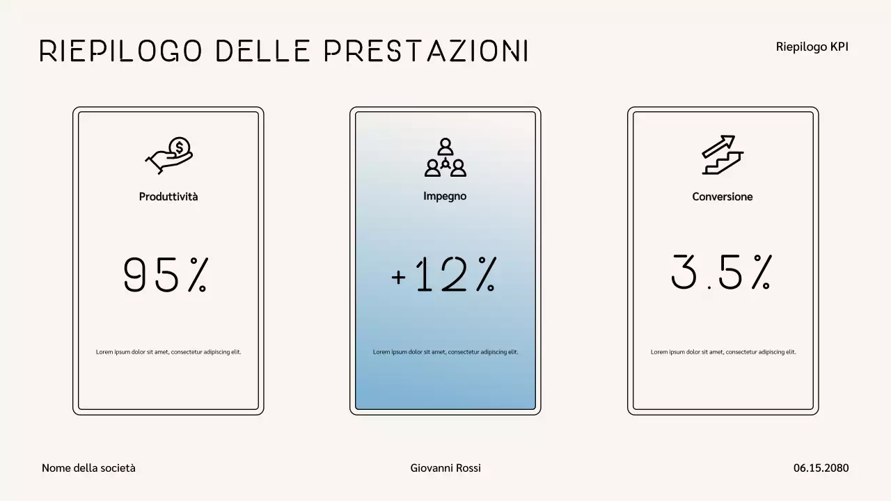 Presentazione di marketing moderno blu