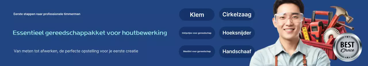 Advertentie voor de moderne online bouwmarkt van Blue