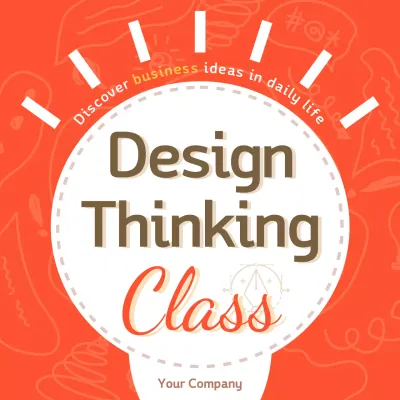 Orange Trendy Business Class Social Media Post