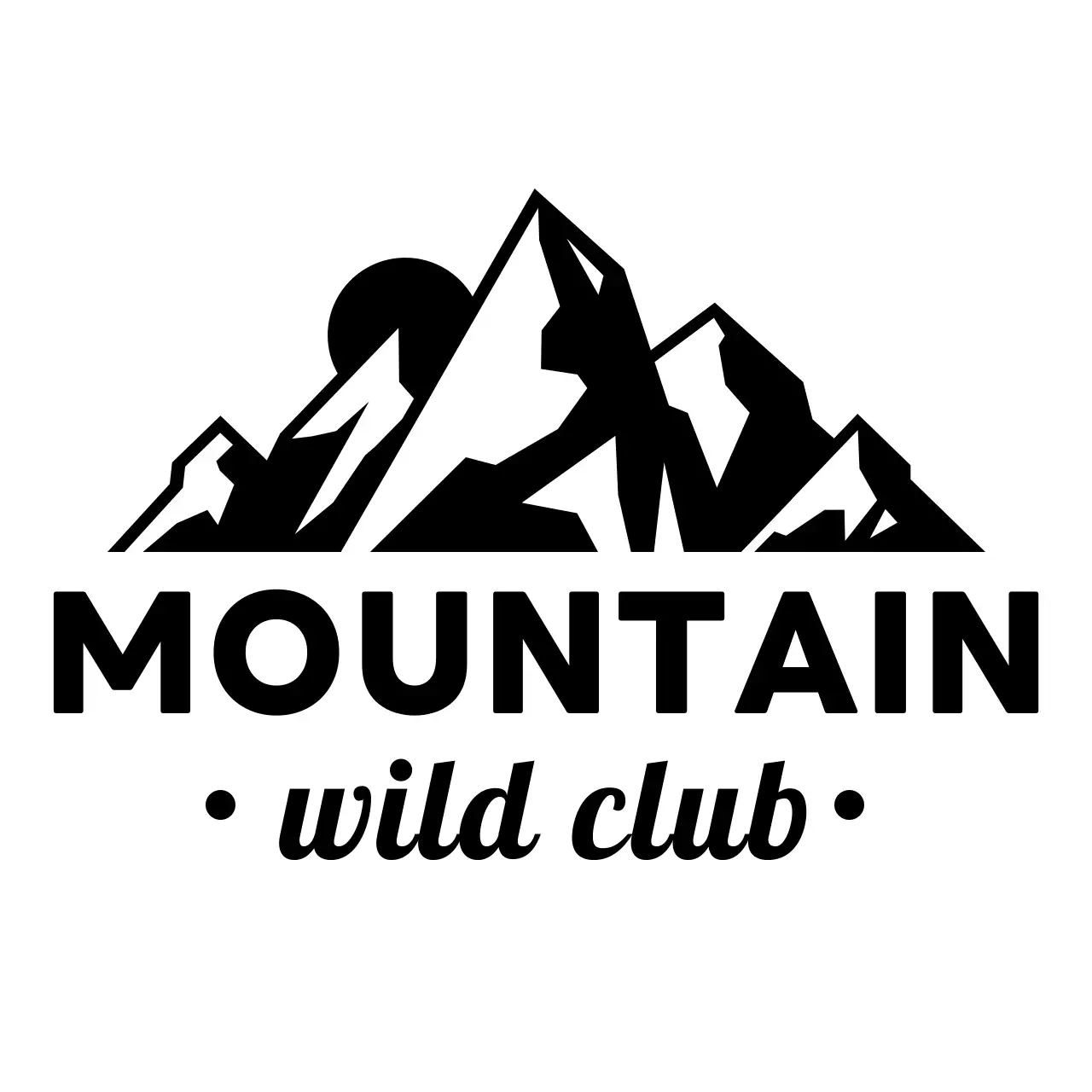 산 일러스트가있는 산악회 동호회 홍보